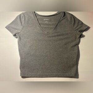 Wild Fable, gray, crop top